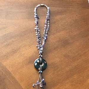 Stone & Bead Necklace